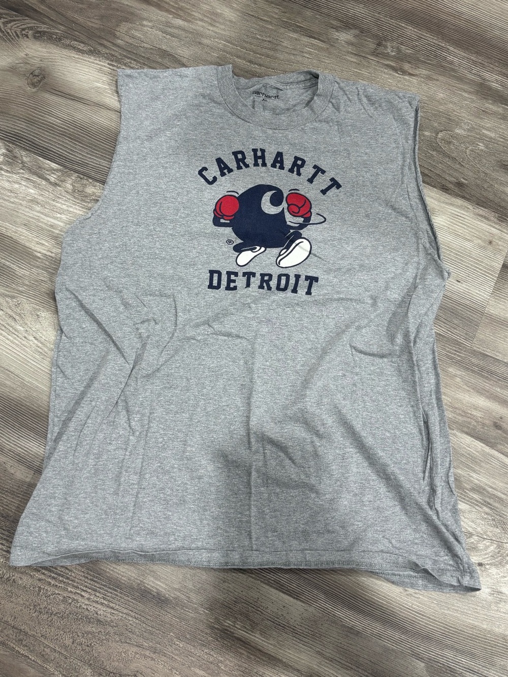 Carhartt W.I.P. Grey Detroit Boxing Graphic Tank